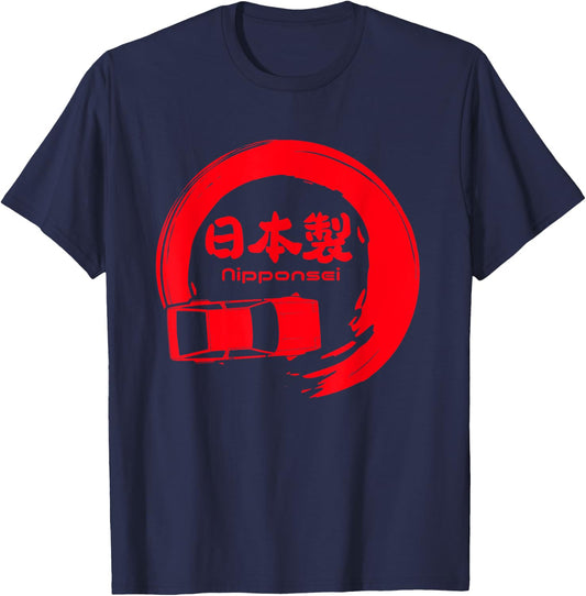 Made in Japan JDM Drifting Racing fan gift shirt T-Shirt - T-Shirt | Navy