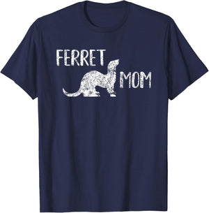 Ferret Mom - Ferret Lover and Enthusiasts T-Shirt - T-Shirt | Navy