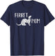Ferret Mom - Ferret Lover and Enthusiasts T-Shirt - T-Shirt | Navy