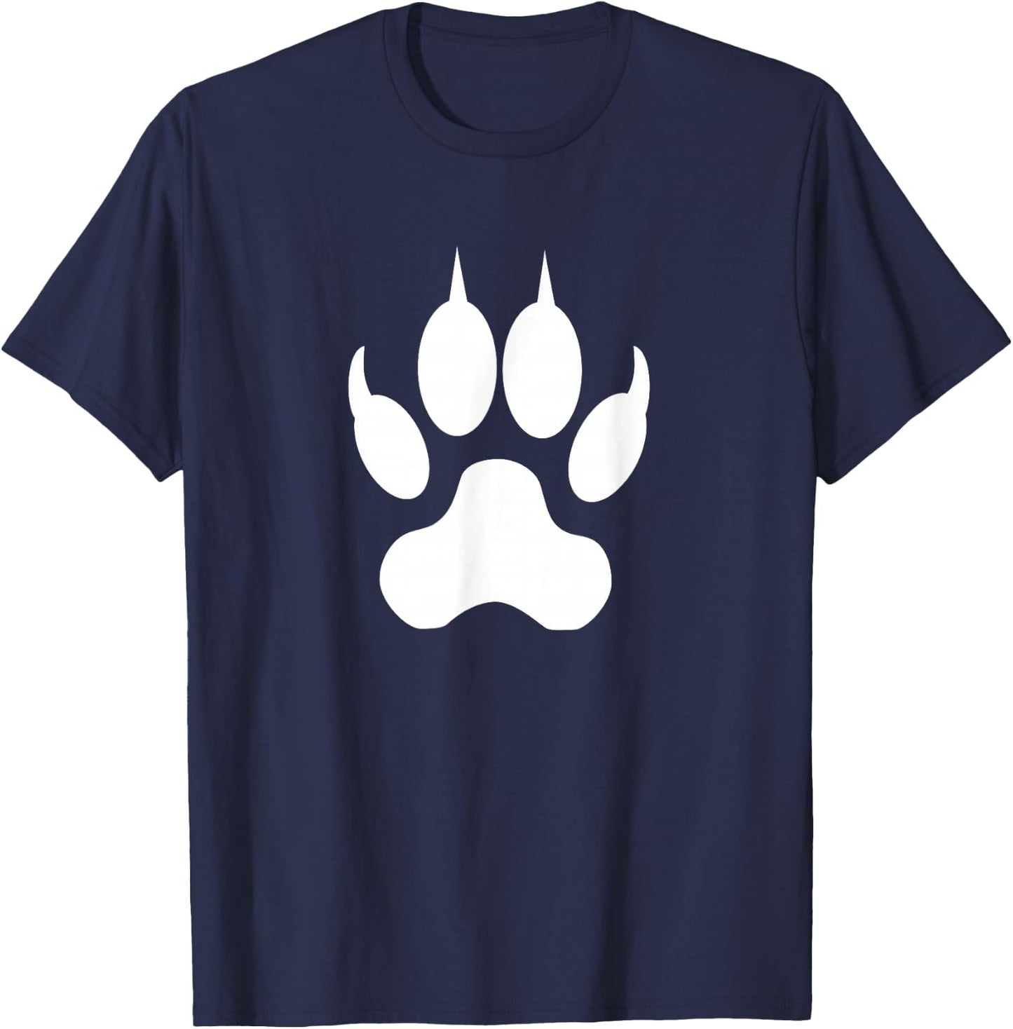 Wolf Paw Print T-Shirt - T-Shirt | Navy