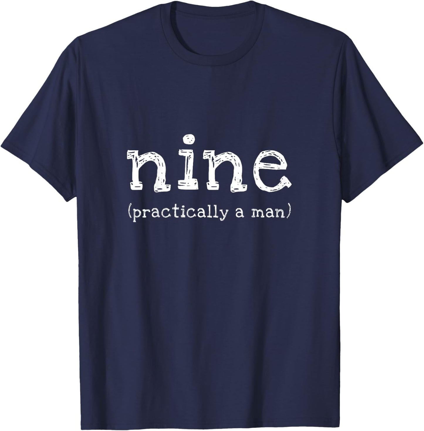 9th Birthday Boy Funny 9 Year Old Cute Party Gift T-Shirt - T-Shirt | Navy