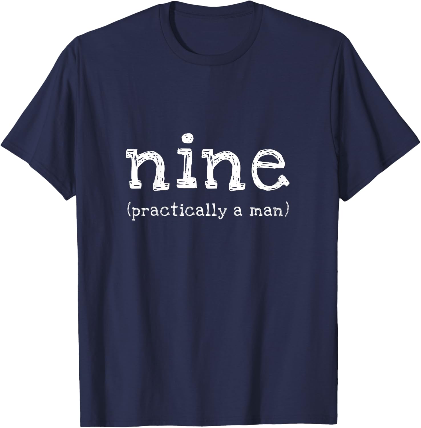 9th Birthday Boy Funny 9 Year Old Cute Party Gift T-Shirt - T-Shirt | Navy