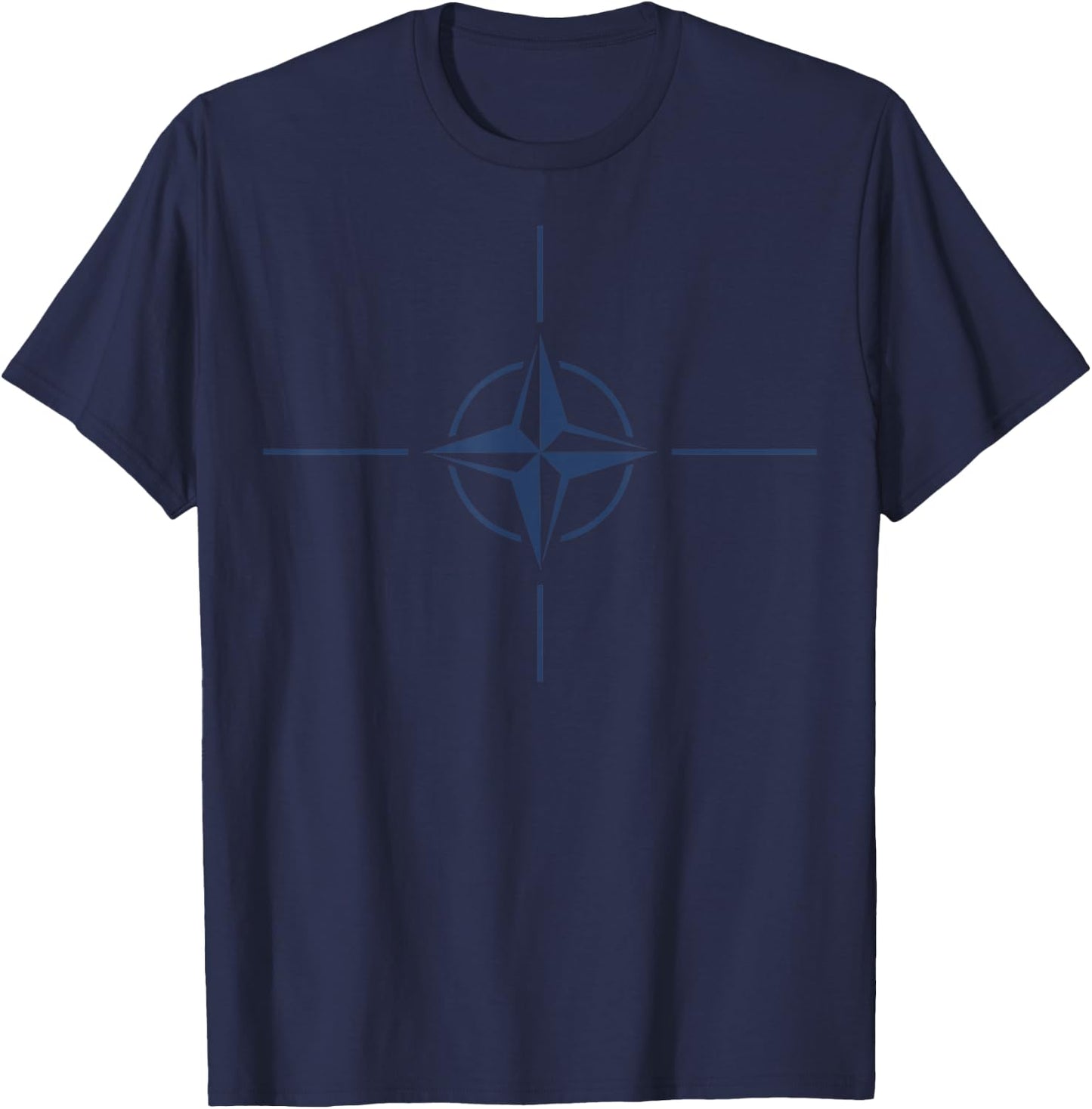 NATO insignia allied forces wind rose T-Shirt - T-Shirt | Navy