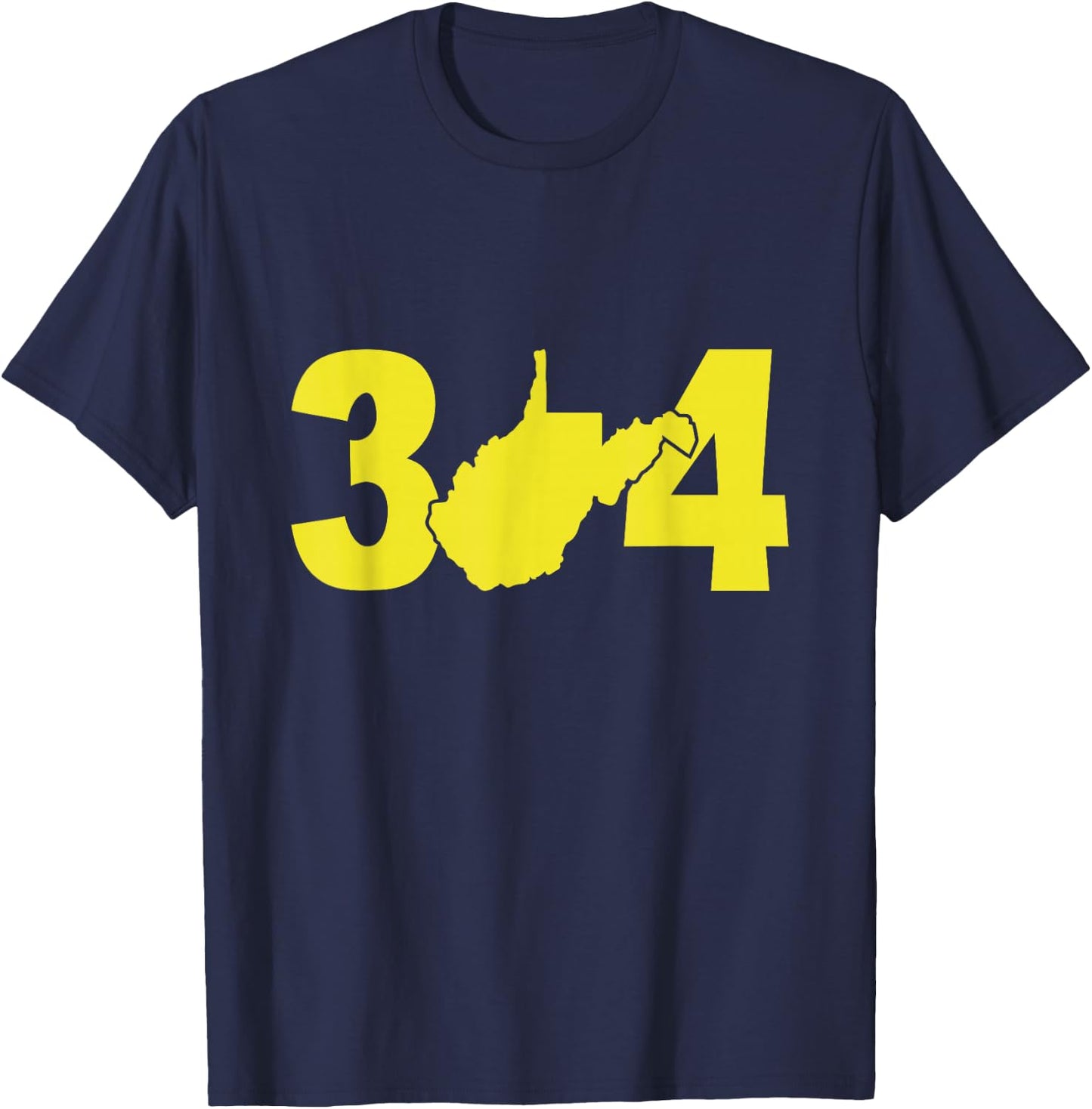 WV West Virginia 304 T-Shirt - T-Shirt | Navy