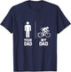 Triathlete Your My Cool Dad vs Yours Funny Humor T-Shirt - T-Shirt | Navy