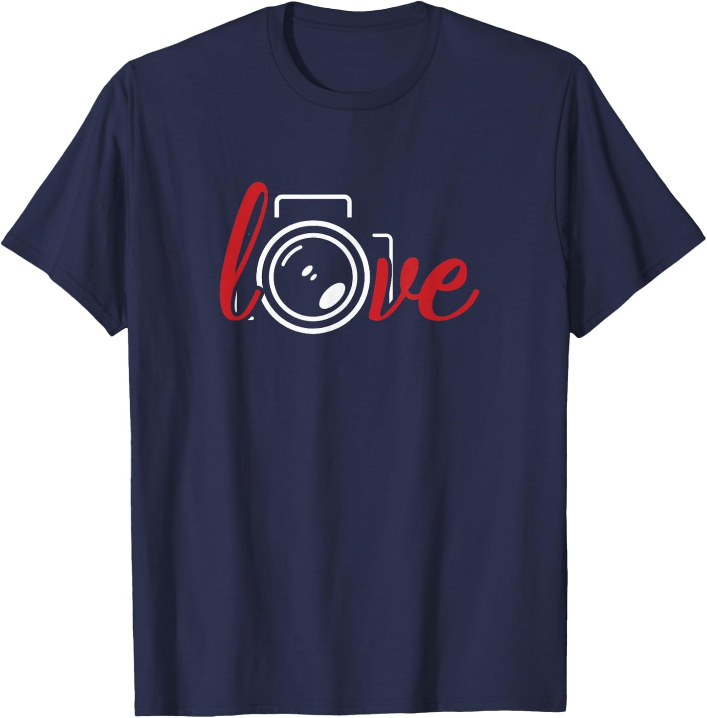 Photography T Shirt Love Photographer Gift T-Shirt - T-Shirt | Navy