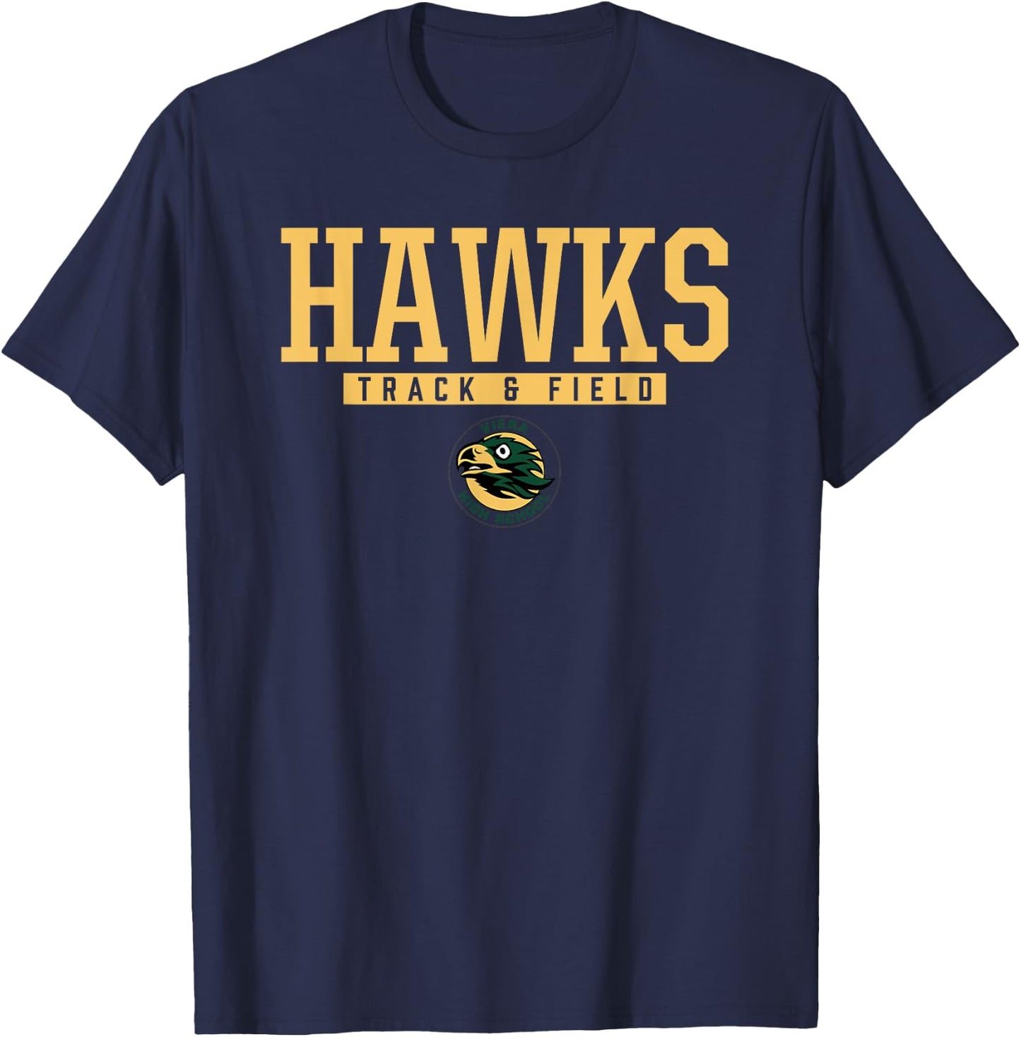 Viera Hawks Logo Track & Field HS T-Shirt - T-Shirt | Navy