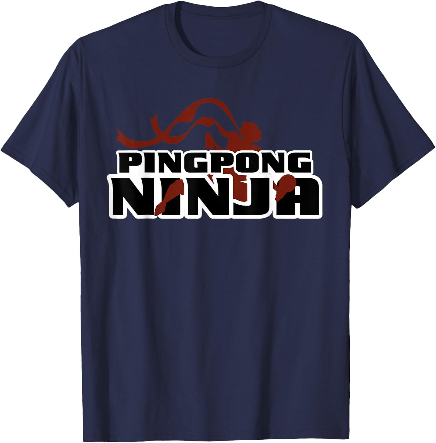 Funny Ping Pong Ninja Shirt Table Tennis Gift T-Shirt - T-Shirt | Navy