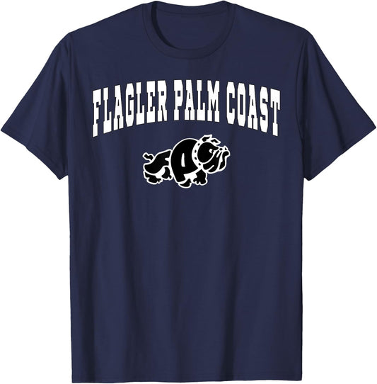 Flagler Palm Coast High School Bulldogs C2 T-Shirt - T-Shirt | Navy