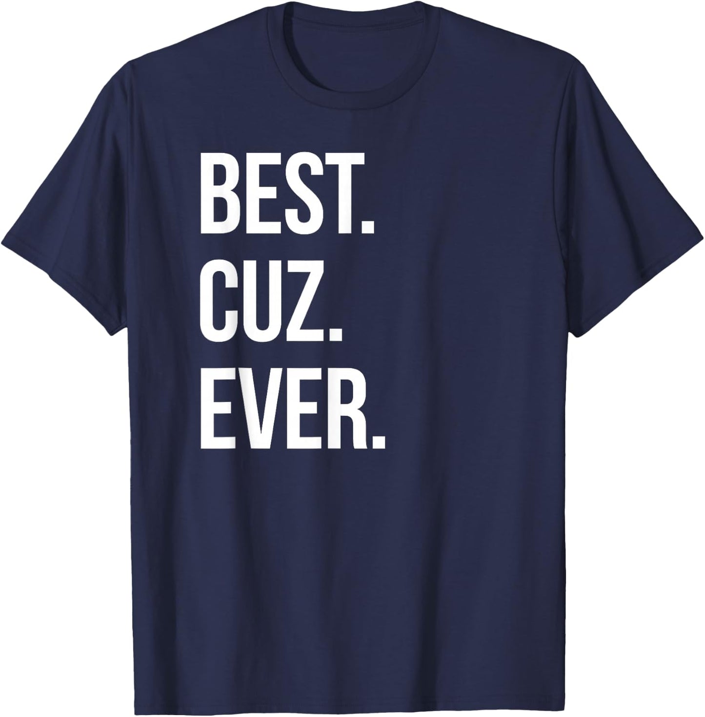Teetastic Family Best Cuz Ever Gift Cousins T-Shirt - T-Shirt | Navy