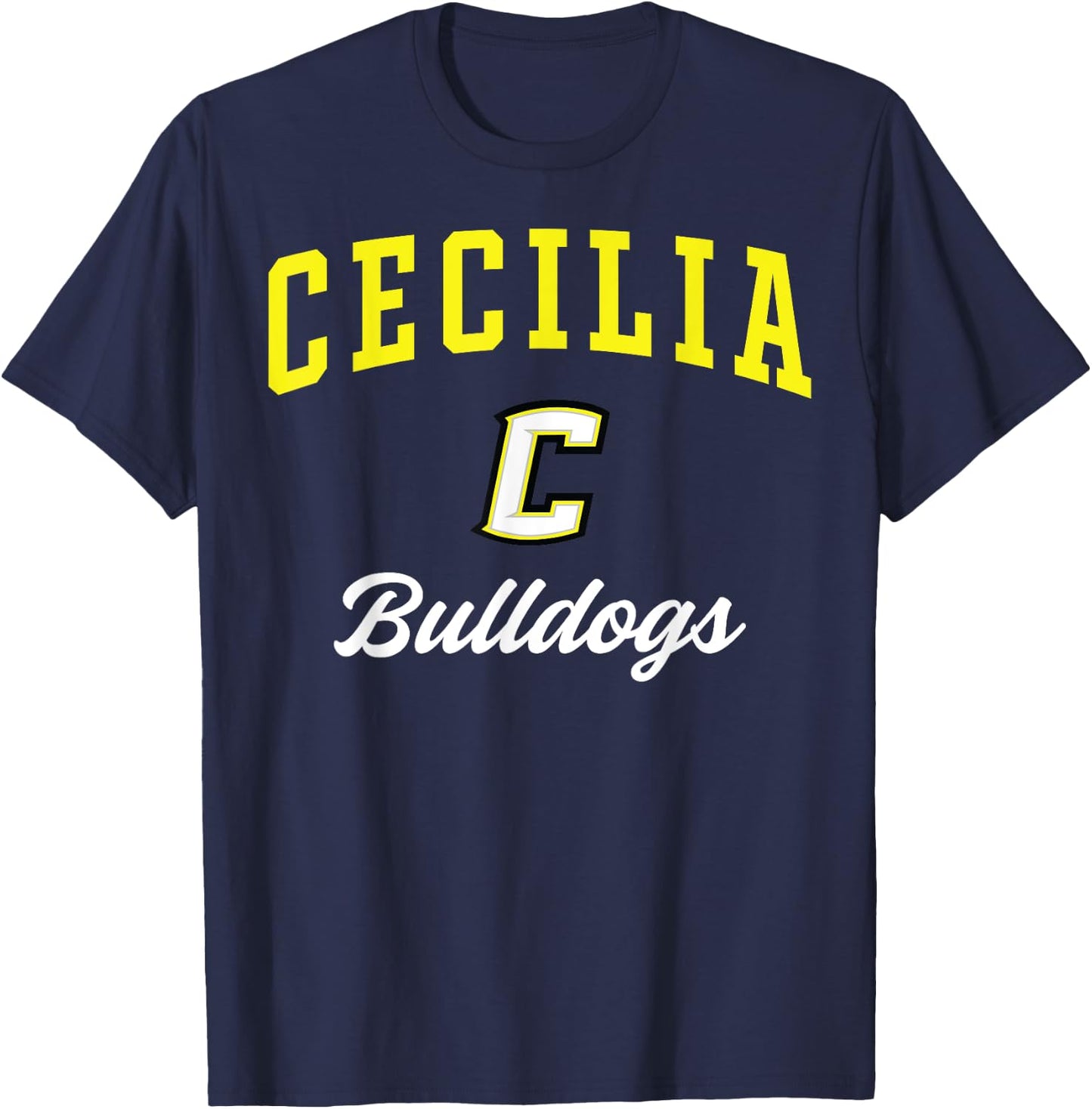 Cecilia High School Bulldogs C3 T-Shirt - T-Shirt | Navy