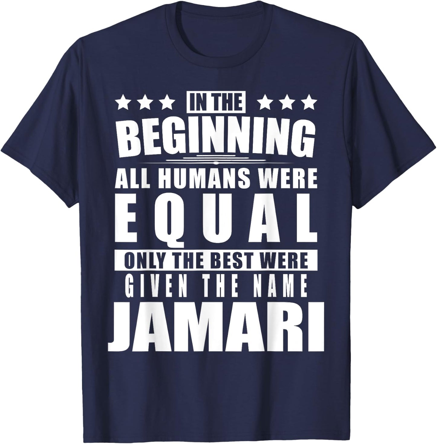Name Jamari First Name Gifts - Funny Personalized Gift T-Shirt - T-Shirt | Navy
