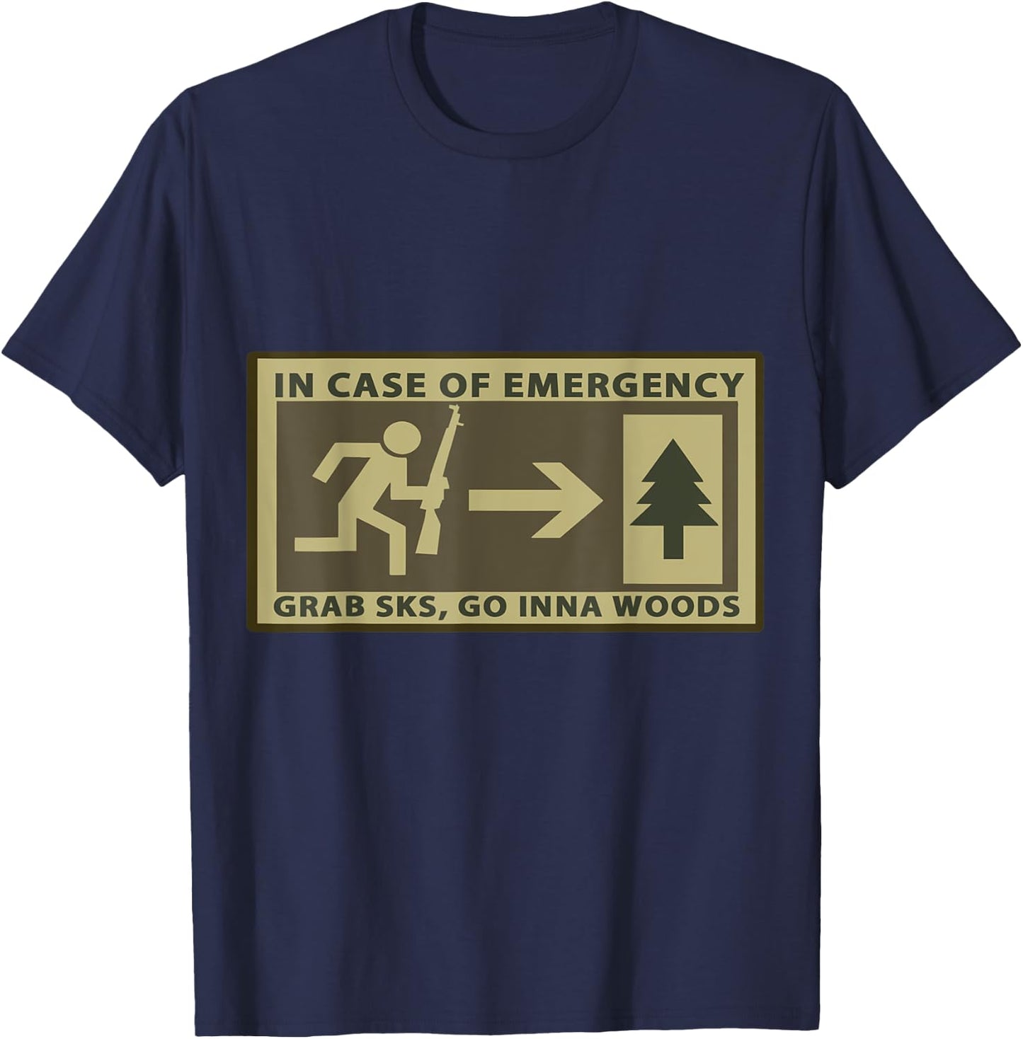 Go Inna Woods , Sks T-Shirt - T-Shirt | Navy