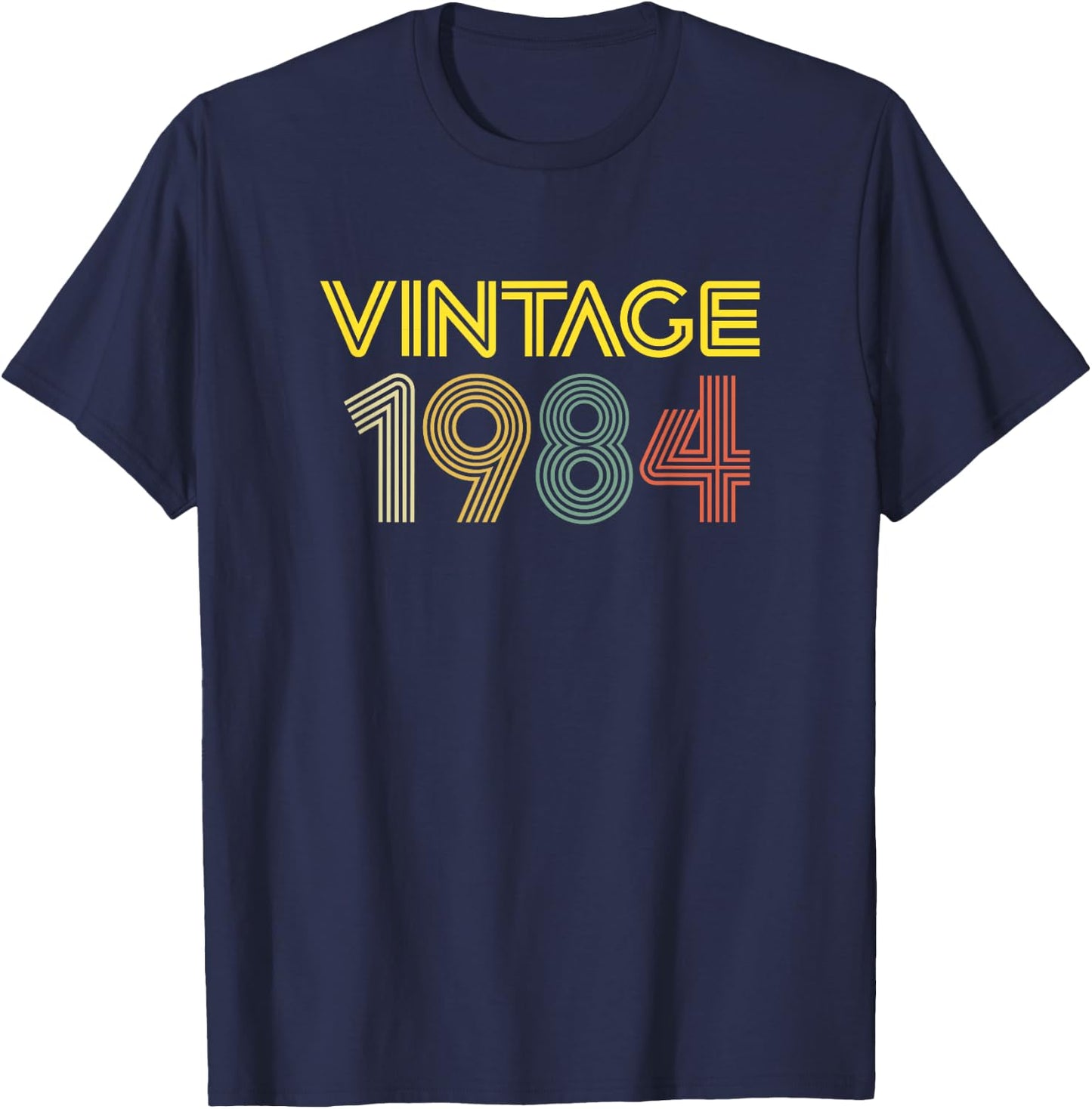 Vintage 1984 Best Year 1984 Original Genuine Classic T-Shirt - T-Shirt | Navy