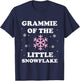 Grammie of the Little Snowflake Christmas Baby Shower Girl T-Shirt - T-Shirt | Navy
