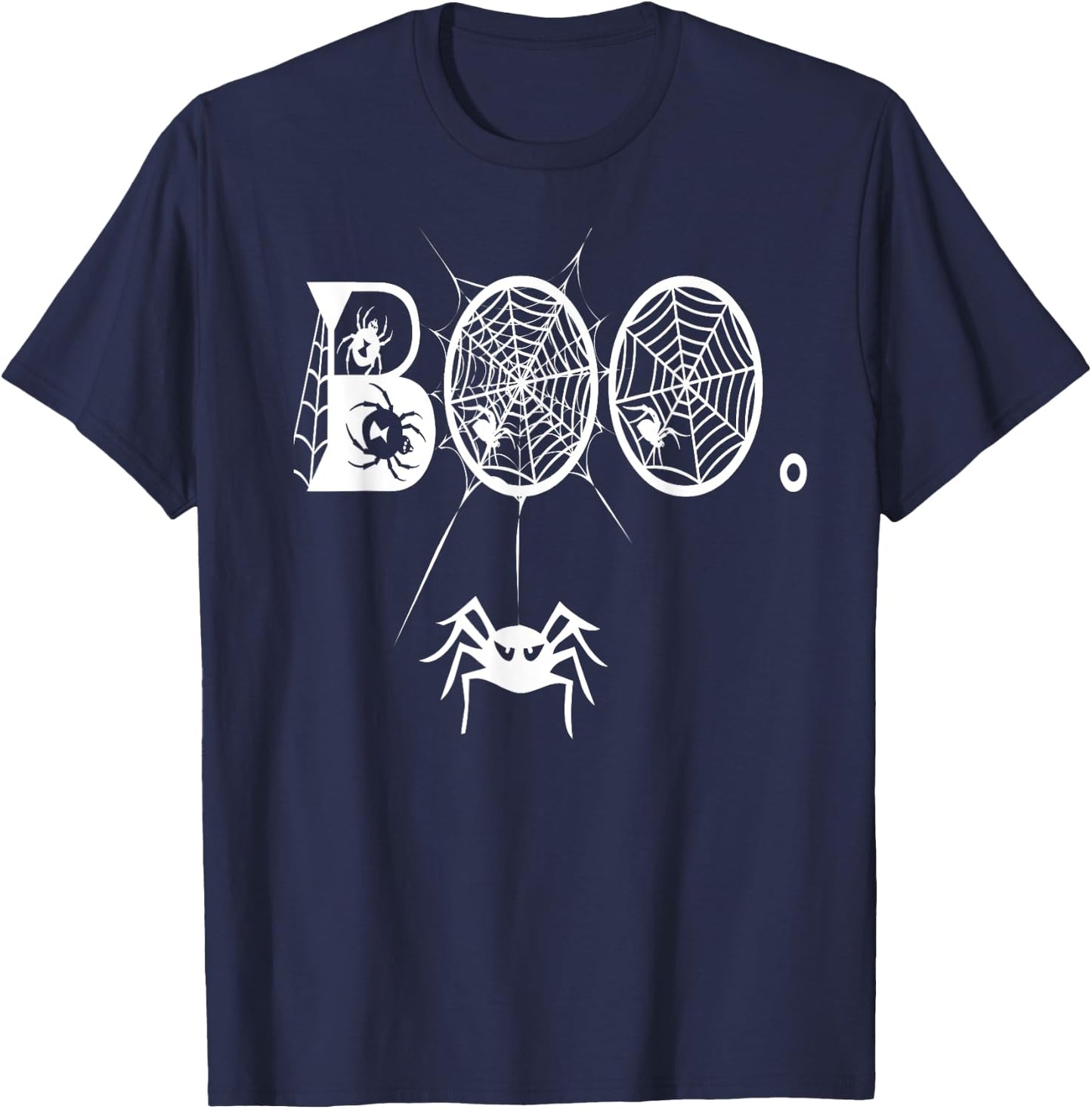 Boo Spiders Creepy Halloween Spiders Costume Gift T-Shirt - T-Shirt | Navy