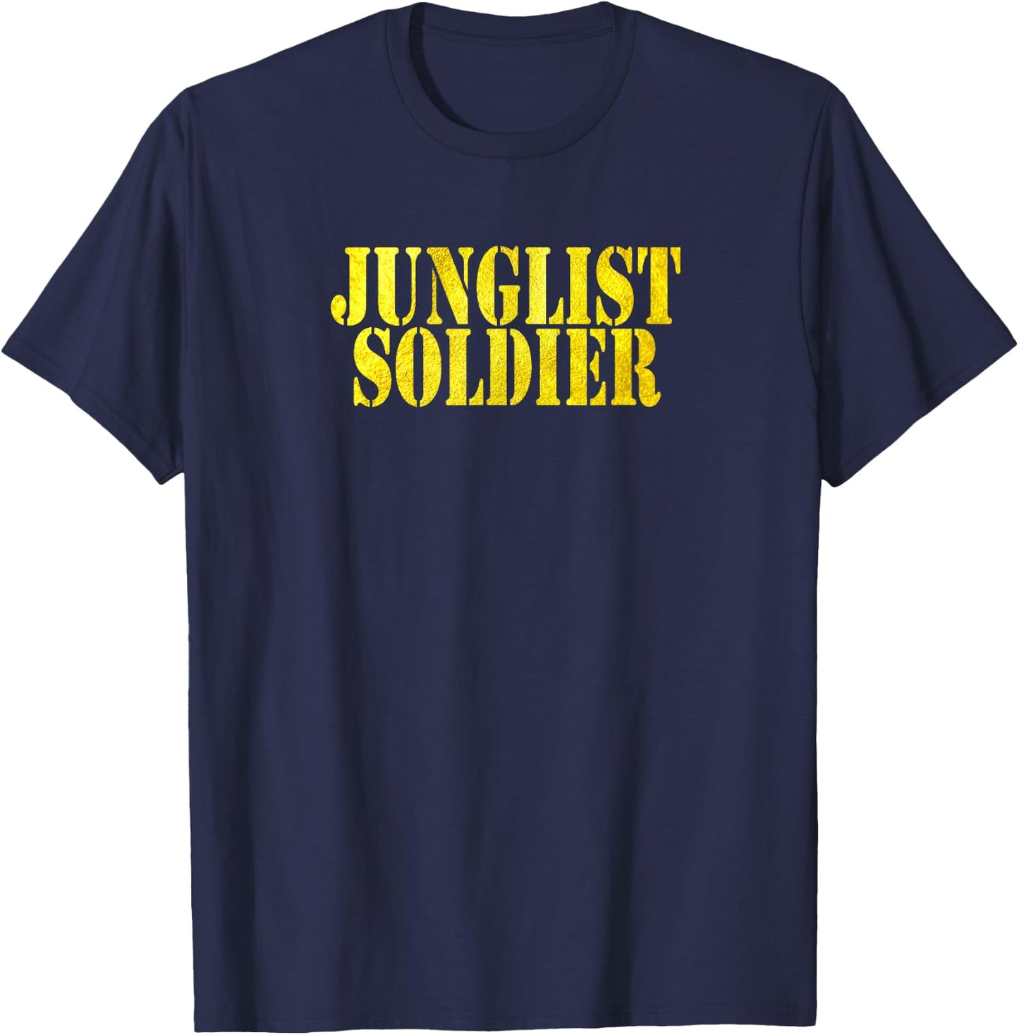 Junglist Soldier Drum & Bass Jungle T-Shirt - T-Shirt | Navy