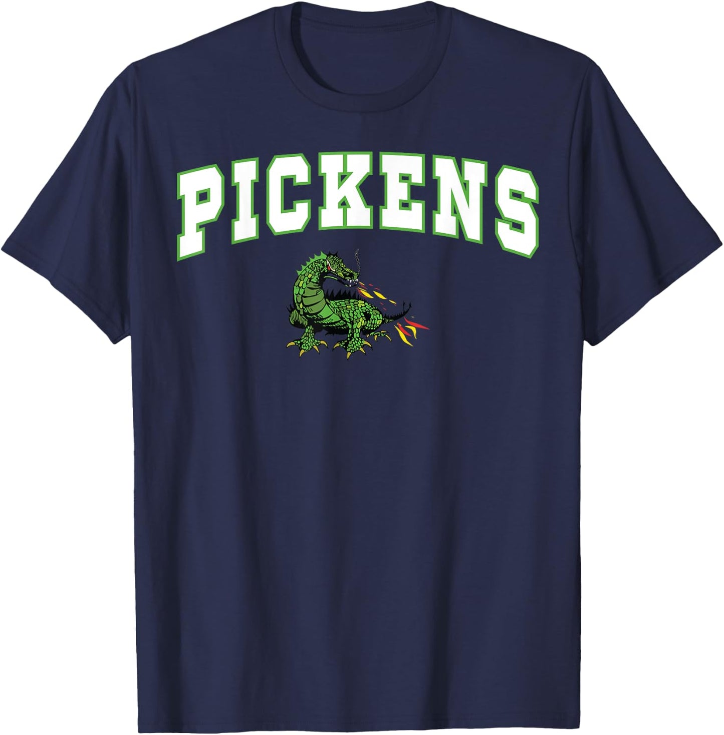 Pickens High School Dragons C2 T-Shirt - T-Shirt | Navy