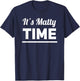 1975 Band Graphic | Matty Time Shirt T-Shirt - T-Shirt | Navy