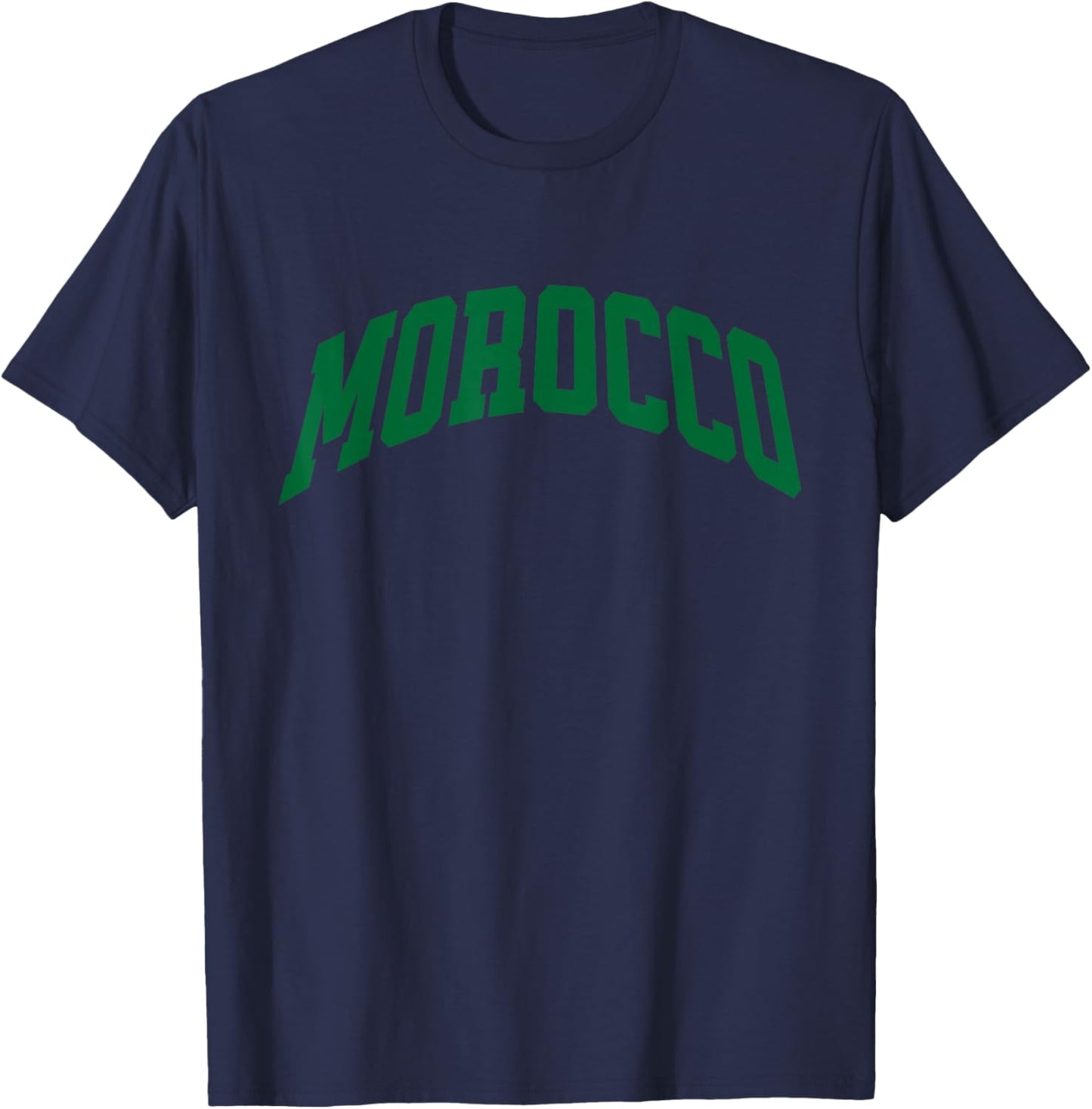 Morocco College Style Sports Fan T-Shirt - T-Shirt | Navy