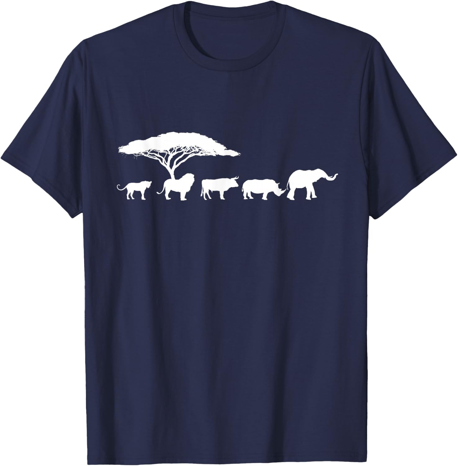 Africa The Big Five Animals | Kids Toddler BIG 5 T-Shirt - T-Shirt | Navy