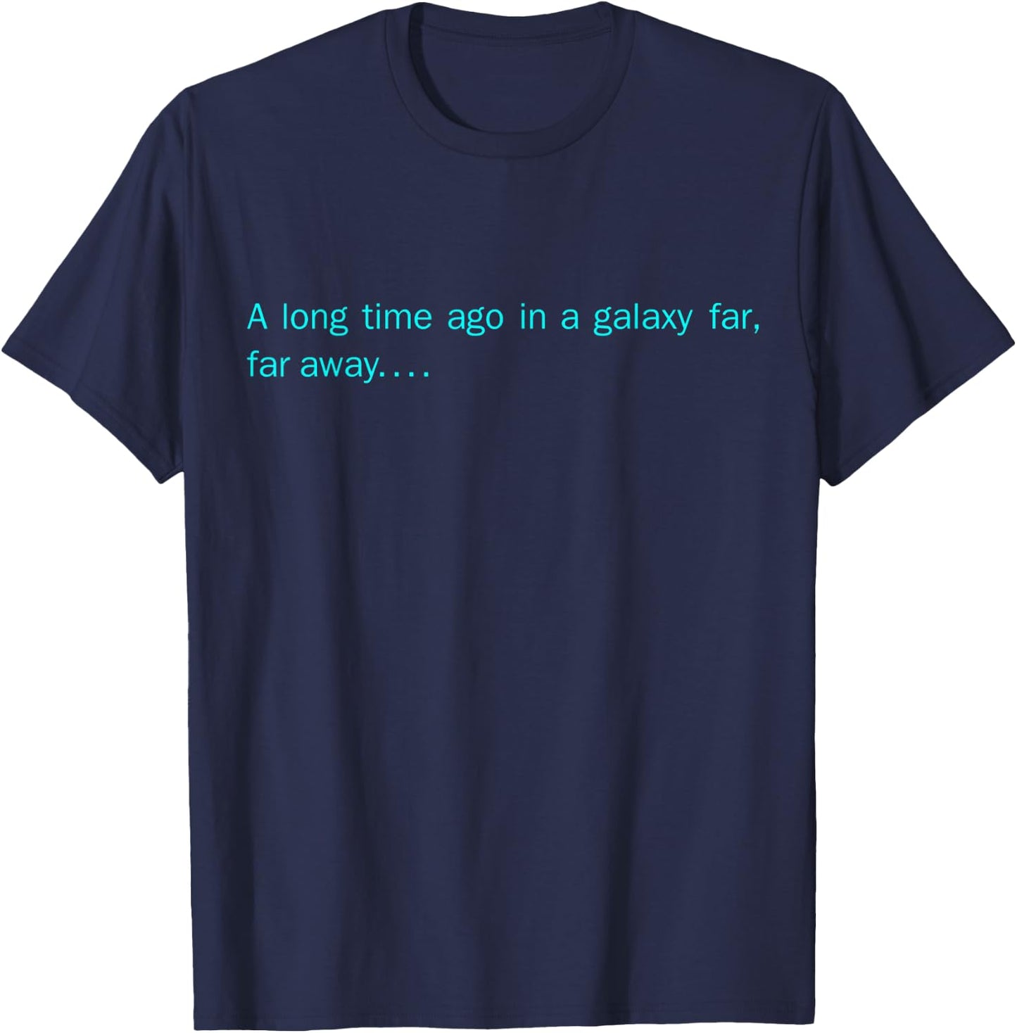 Star Wars Long Time Ago Iconic Movie Intro Graphic T-Shirt - T-Shirt | Navy