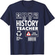 Funny History Teacher T-Shirt - T-Shirt | Navy
