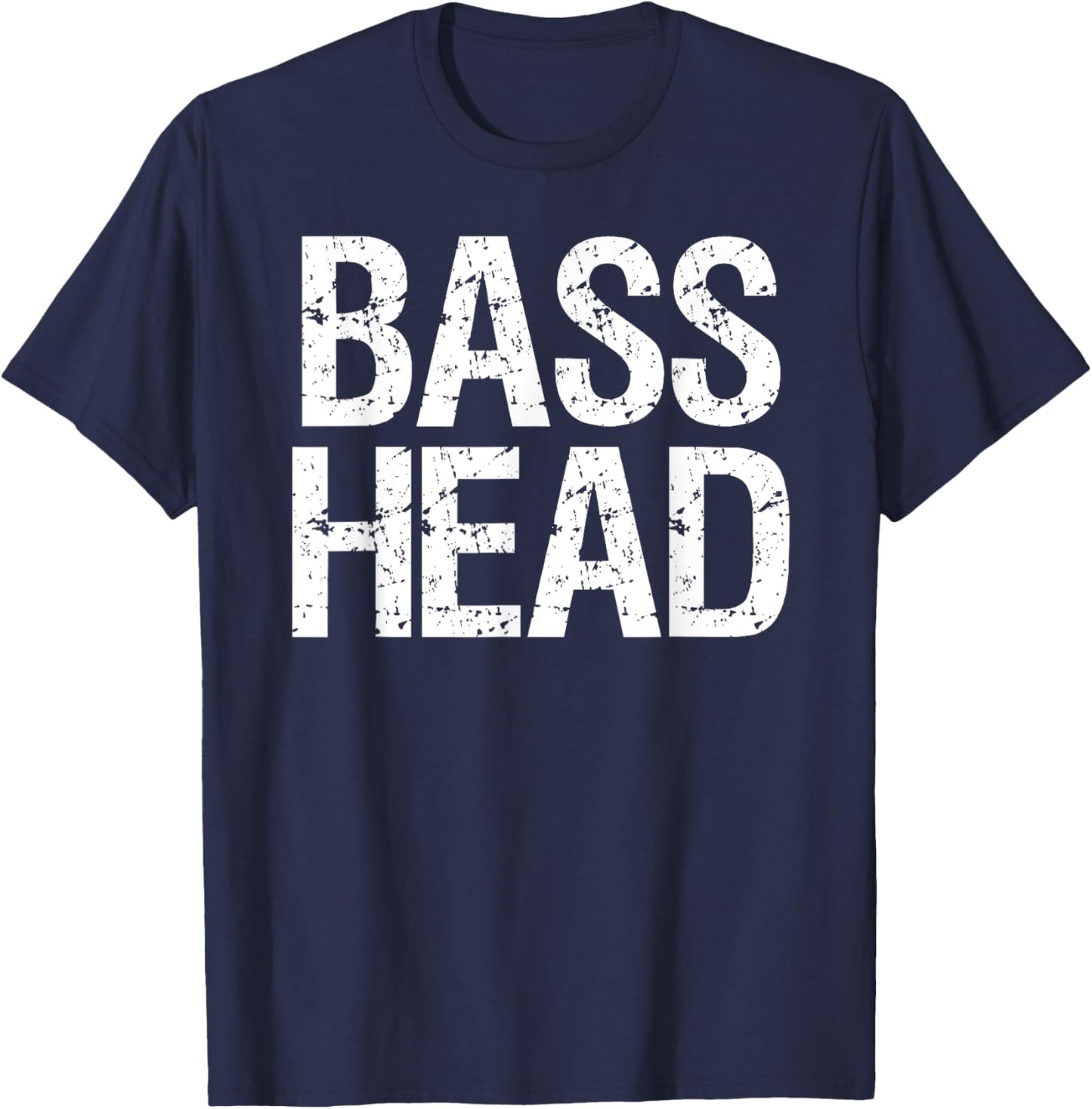 Bass Head | EDM Basshead Dubstep Trap Music Rave Shirt T-Shirt - T-Shirt | Navy