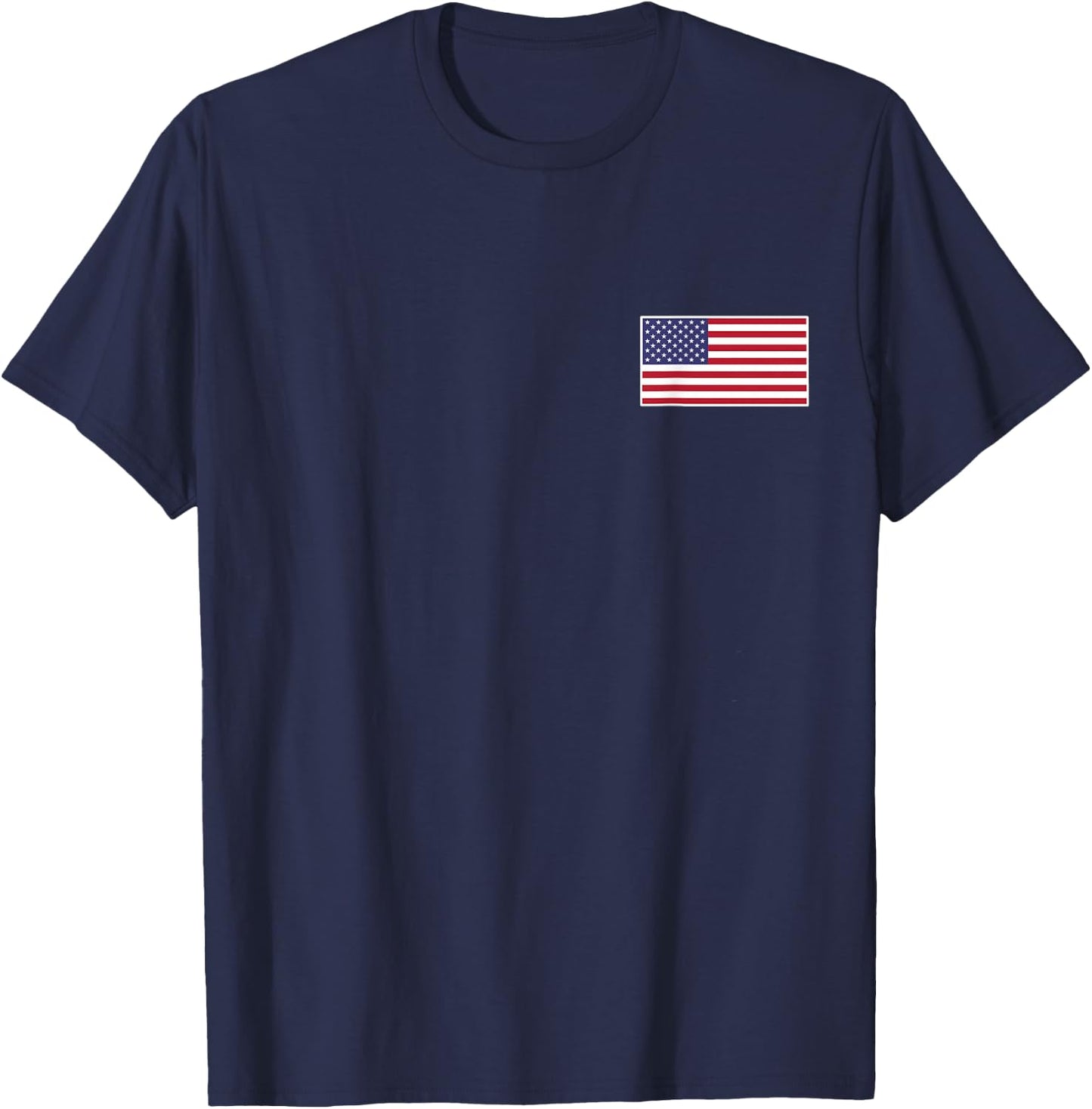 American Flag Cool Patriotic USA Flags Men Women T-Shirt - T-Shirt | Navy