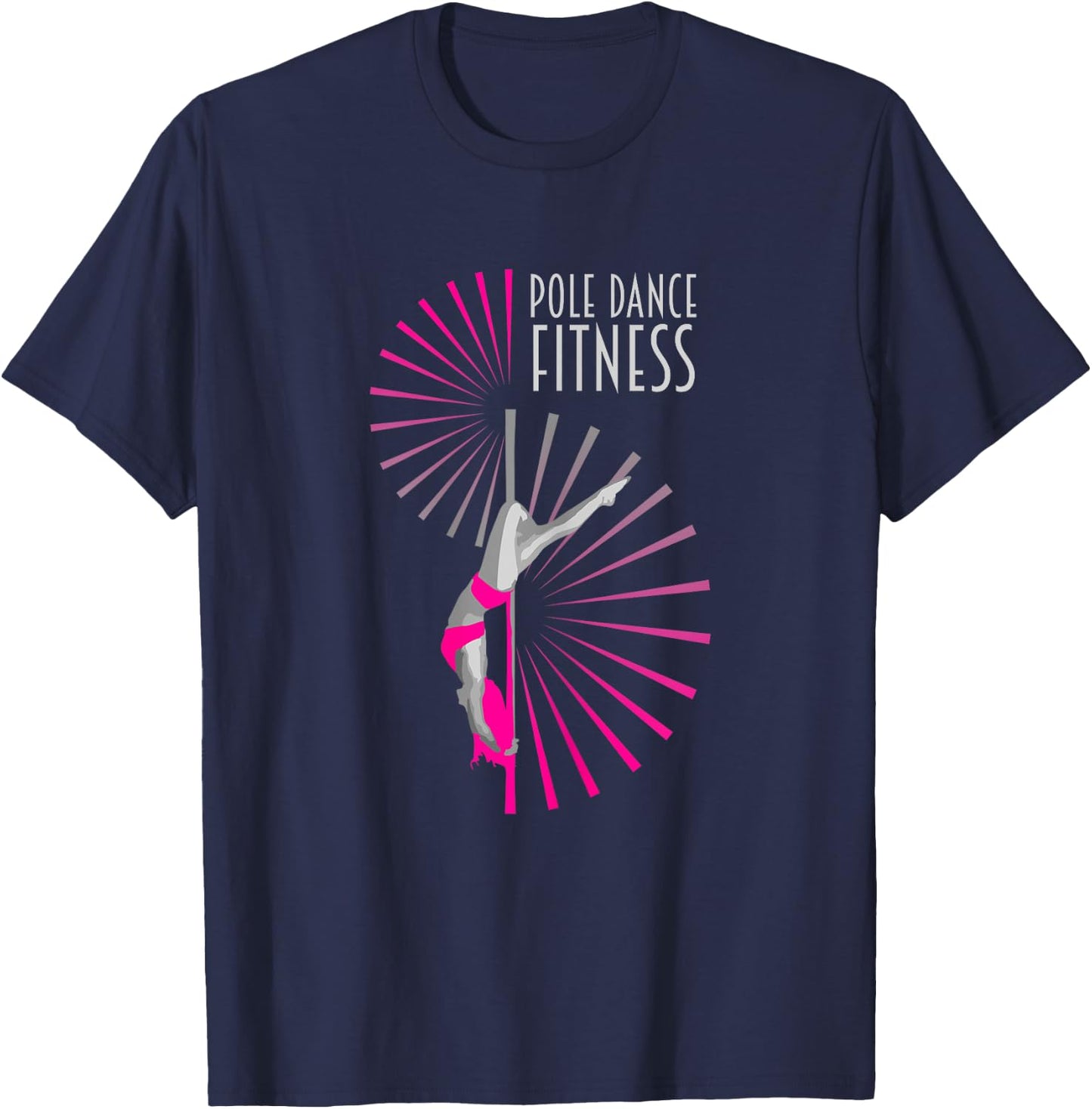 Pole Fitness Dance Graphic Cute Lady Dancer Gift T-Shirt - T-Shirt | Navy
