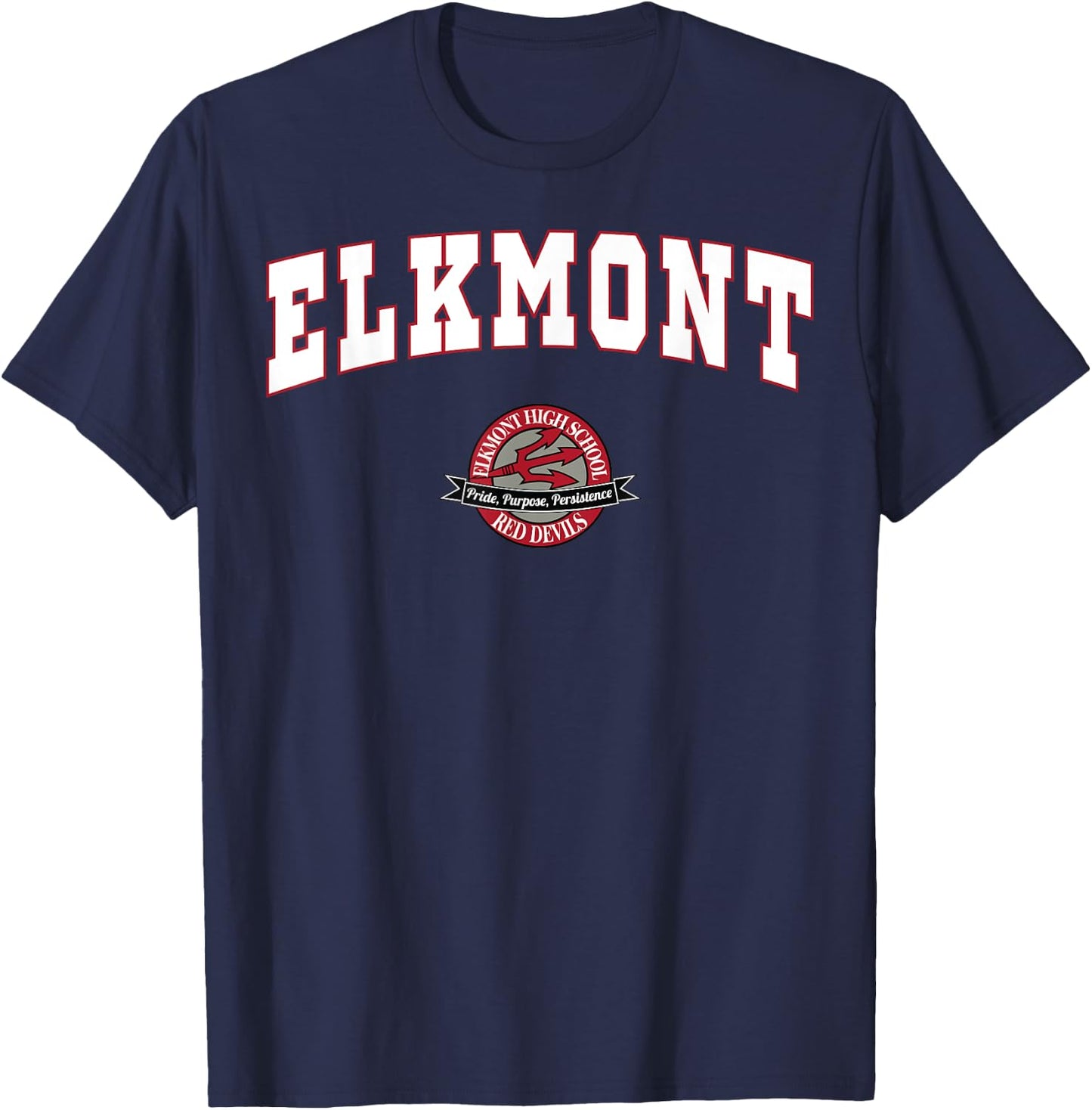 Elkmont High School Red Devils C2 T-Shirt - T-Shirt | Navy