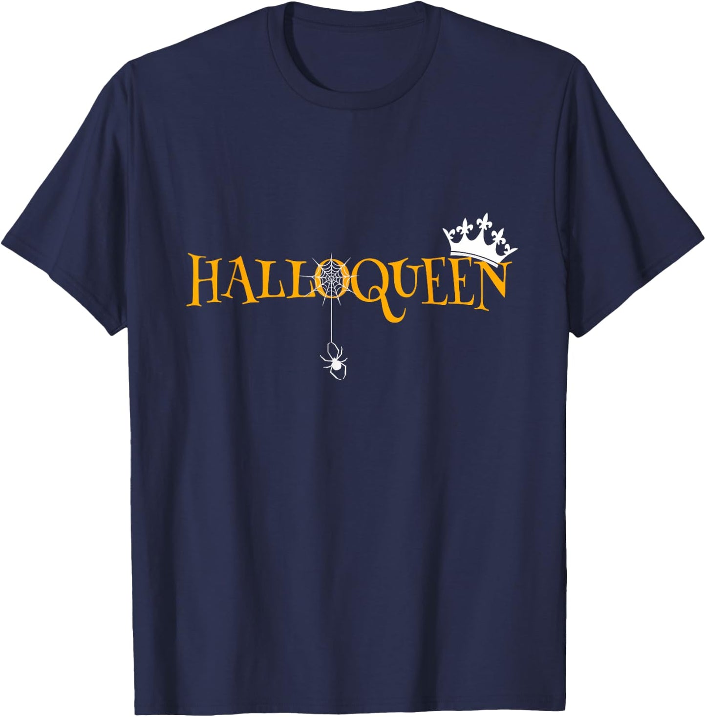 Funny Halloqueen Halloween Queen T-Shirt - T-Shirt | Navy