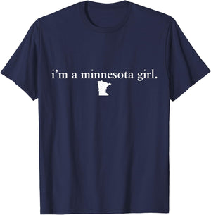 Premium Minnesota State Minneapolis Home State T-Shirt - T-Shirt | Navy