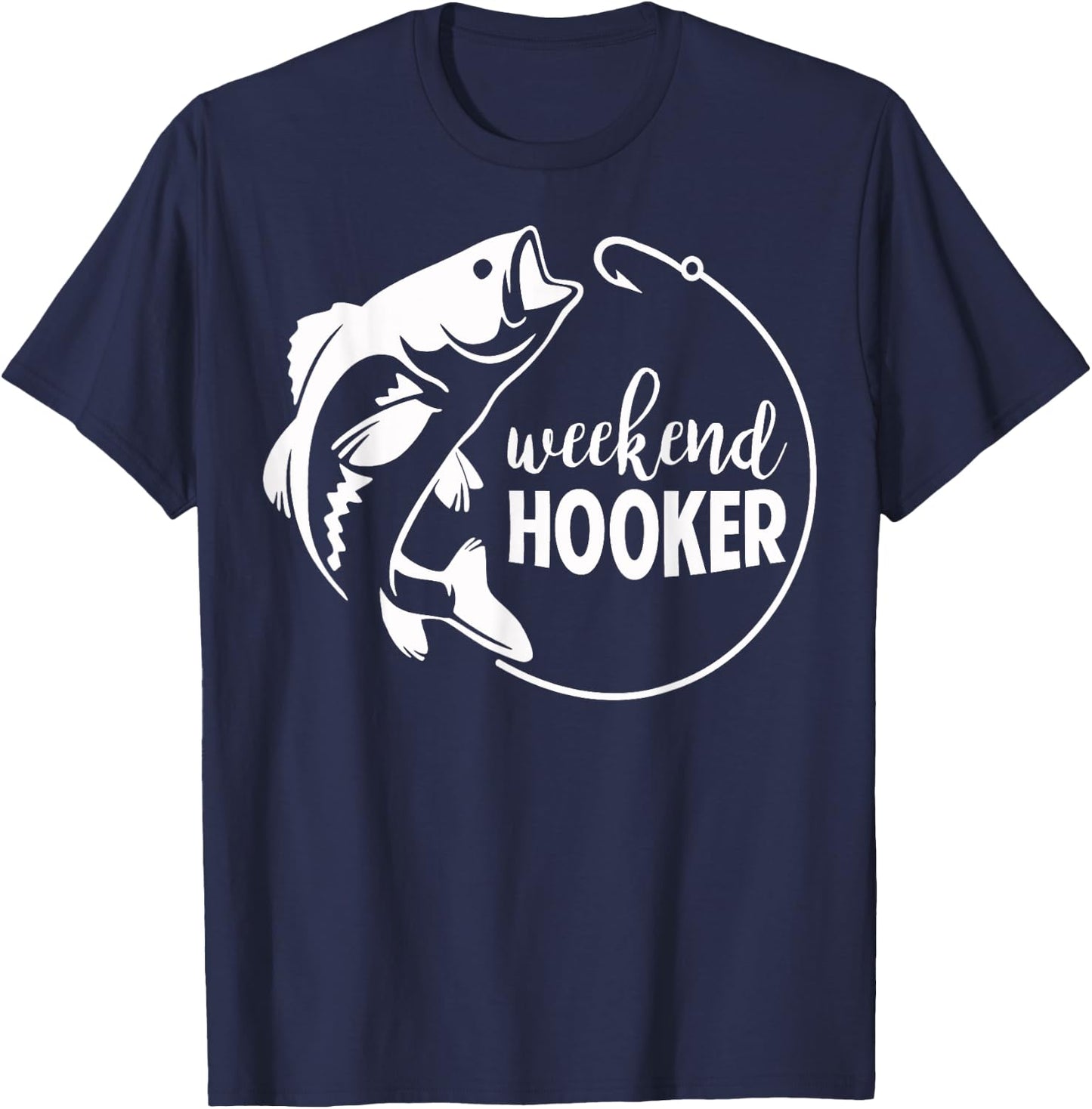 Weekend Hooker Fishing T-Shirt - T-Shirt | Navy