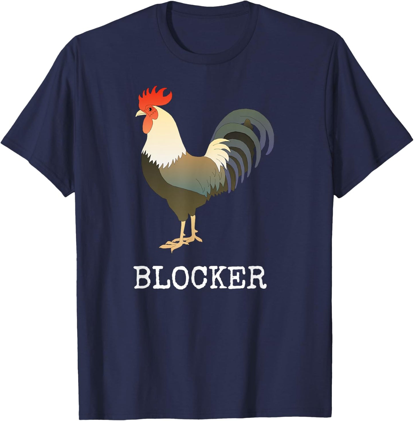 Cock Blocker Funny T-Shirt - T-Shirt | Navy