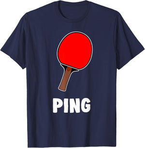 Couple Matching Halloween Costume Ping Table Tennis T-Shirt - T-Shirt | Navy