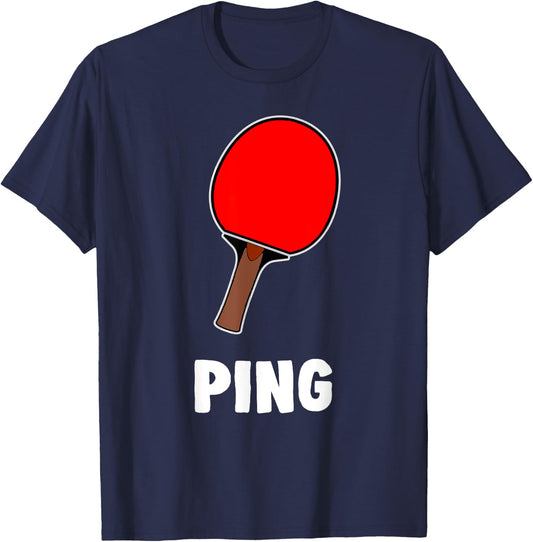 Couple Matching Halloween Costume Ping Table Tennis T-Shirt - T-Shirt | Navy