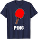 Couple Matching Halloween Costume Ping Table Tennis T-Shirt - T-Shirt | Navy
