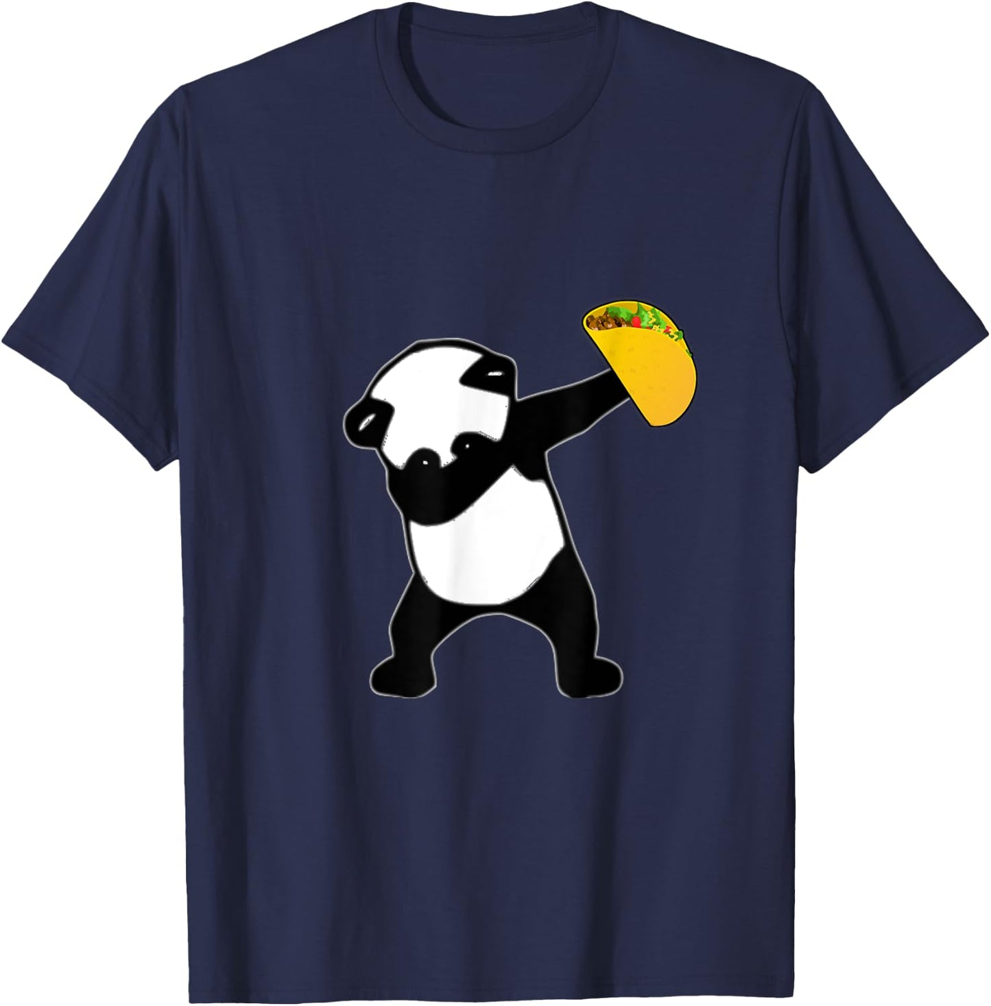 Dabbing Panda Bear Taco Mexican Tacos Dance Gift T-Shirt - T-Shirt | Navy