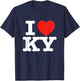 I Heart Kentucky (KY) Love T-Shirt - T-Shirt | Navy