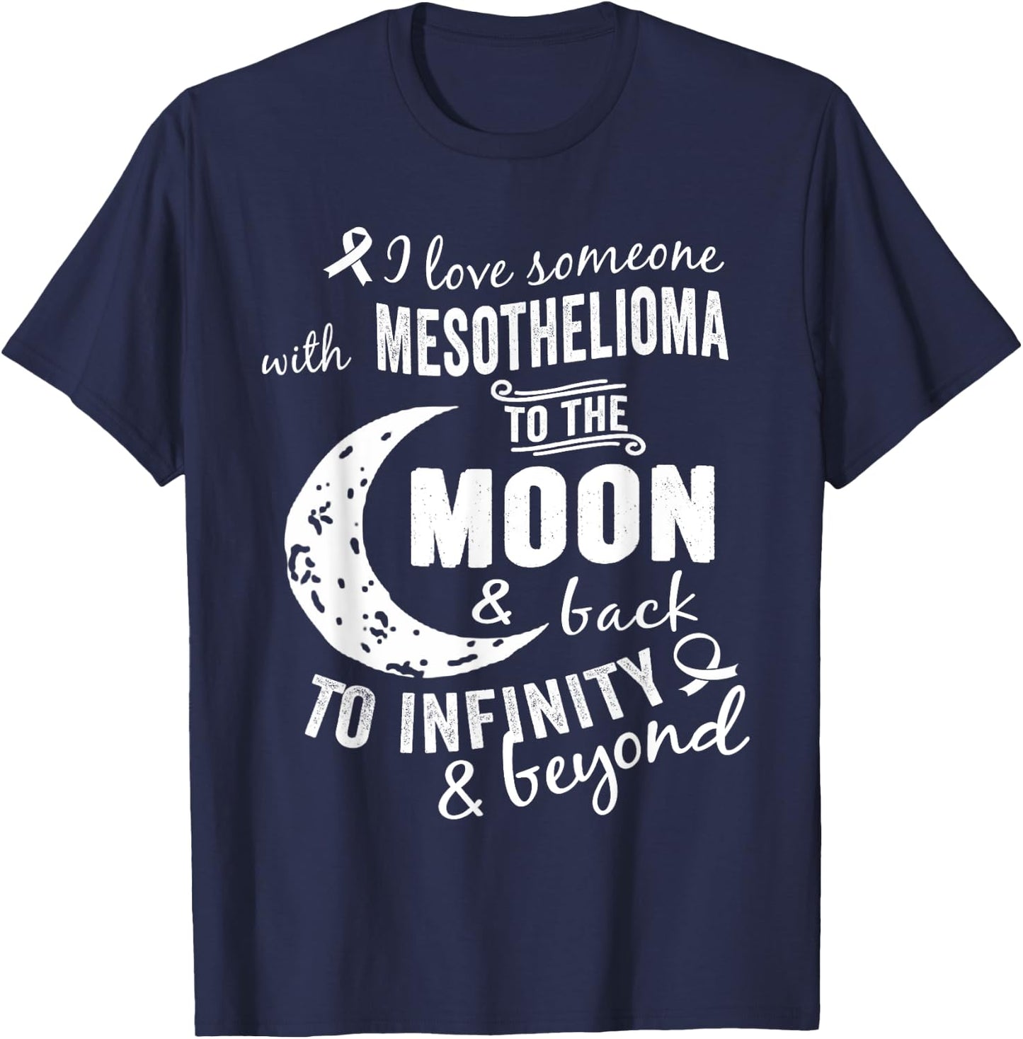 Mesothelioma Awareness Shirt /Men T-Shirt - T-Shirt | Navy