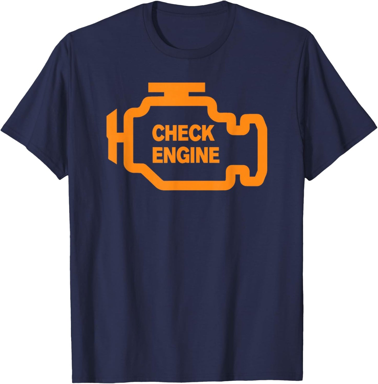 Check Engine Light T shirt T-Shirt - T-Shirt | Navy