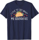 I Love to Taco About My Grandkids T Shirt Grandma Nana T-Shirt - T-Shirt | Navy