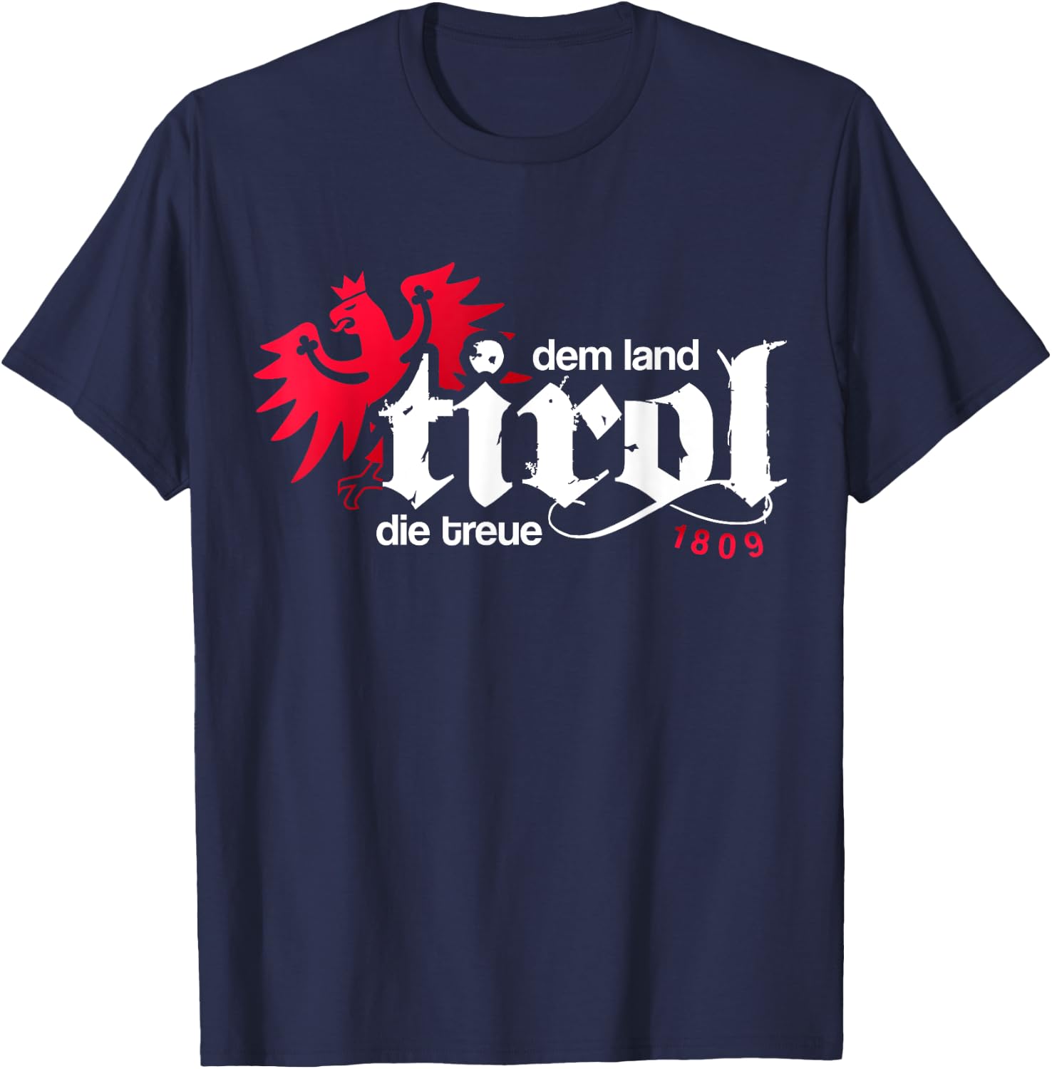 Dem Land Tirol die Treue Eagle Men Women Kids Tyrol T-Shirt - T-Shirt | Navy