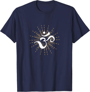 Om shirt Energy Symbol chakra Mantra Meditation Yoga T-Shirt - T-Shirt | Navy
