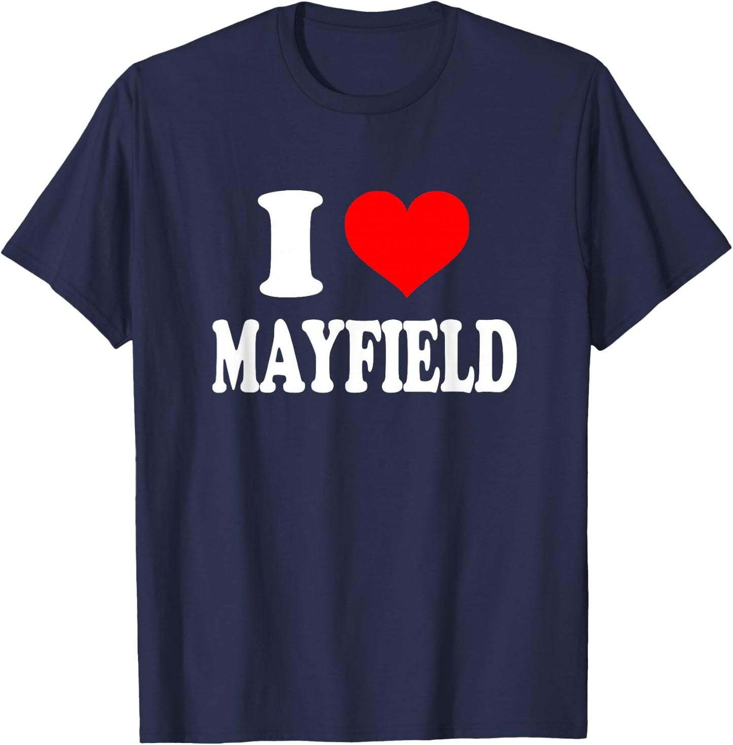 I Love Mayfield T-Shirt - T-Shirt | Navy