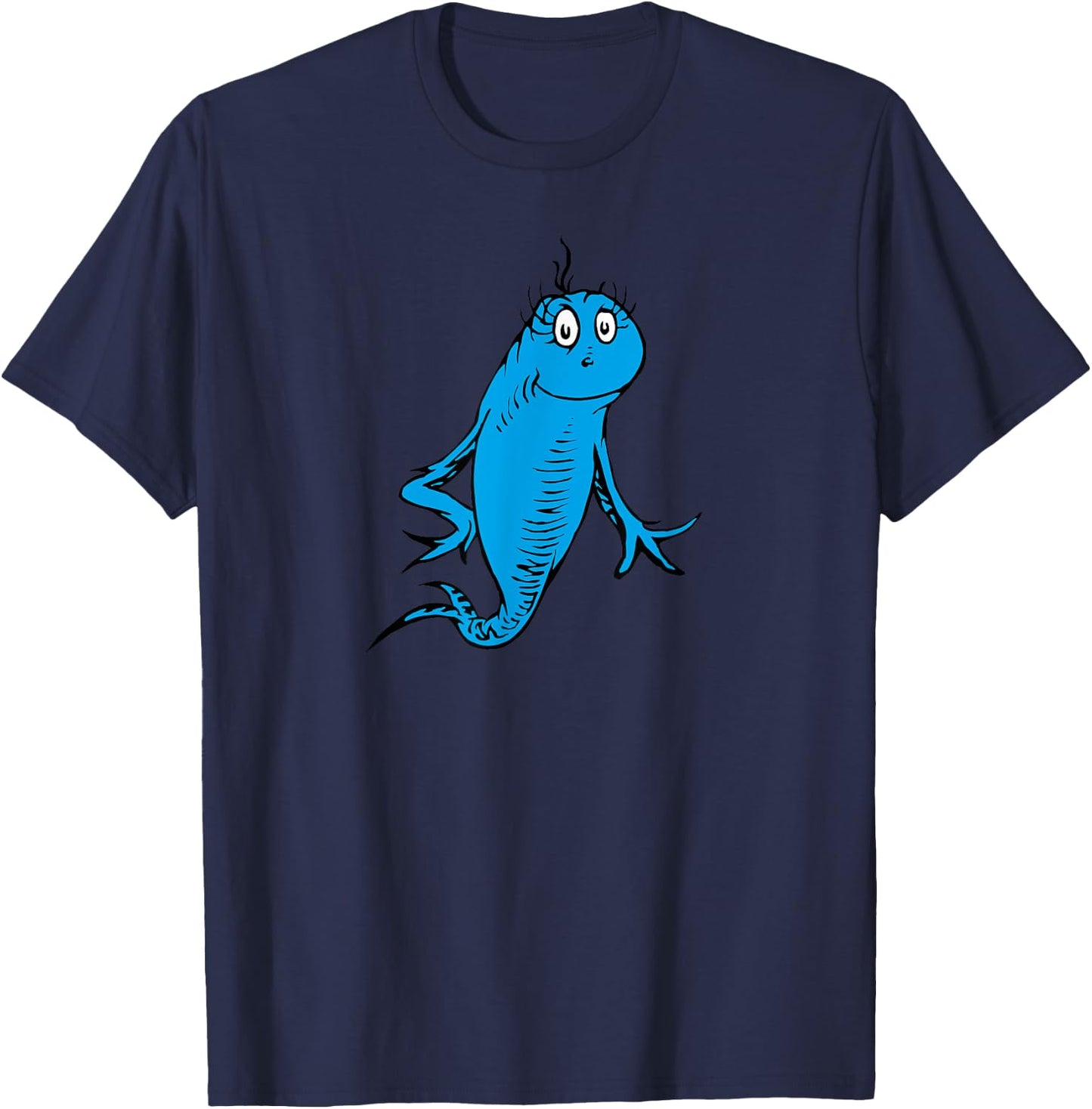 Dr. Seuss Blue Fish T-Shirt - T-Shirt | Navy
