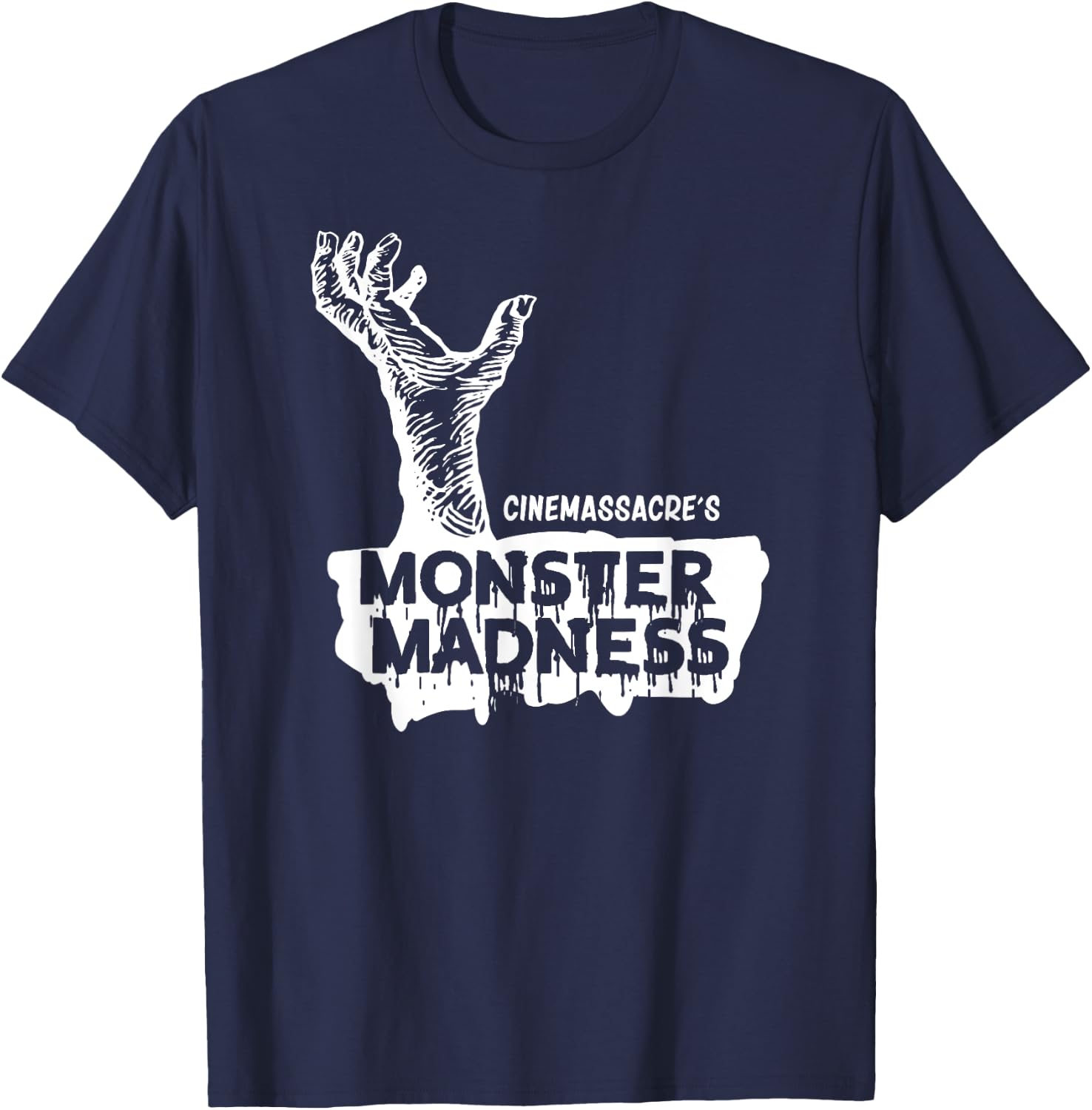 Cinemassacre Monster Madness Zombie Hand T-Shirt - T-Shirt | Navy