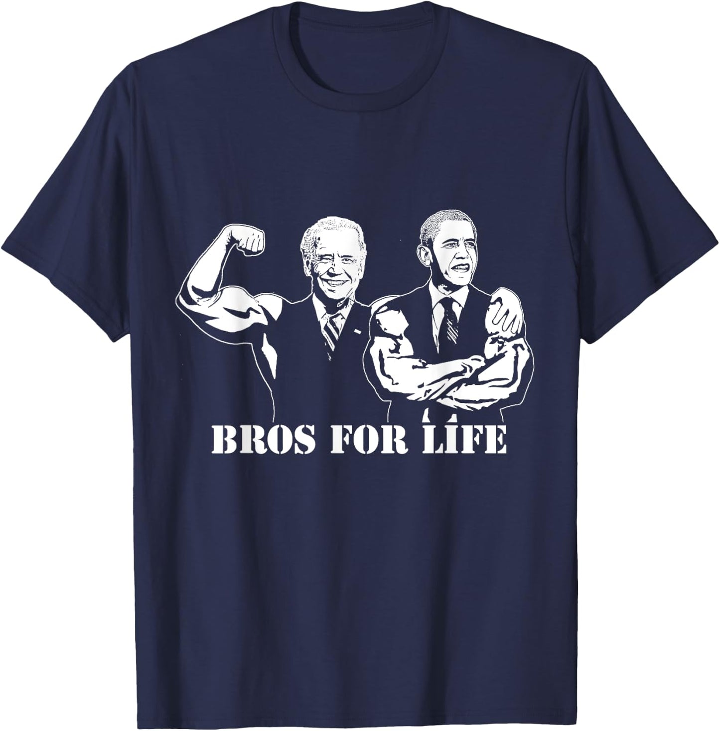 Obama and Biden Funny Fitness Shirt T-Shirt - T-Shirt | Navy