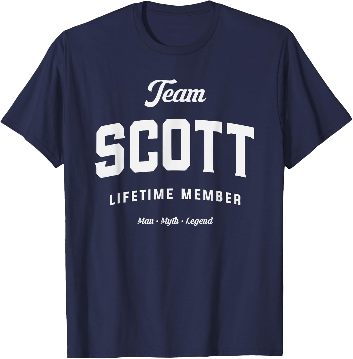 Team Scott Lifetime Member Funny Name Scott T-Shirt - T-Shirt | Navy